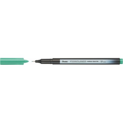 Tűfilc, 0,4 mm, PENTEL "Pointliner", tengerzöld