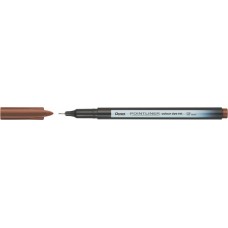 Tűfilc, 0,4 mm, PENTEL "Pointliner", dióbarna