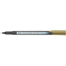 Tűfilc, 0,4 mm, PENTEL "Pointliner", aranybarna