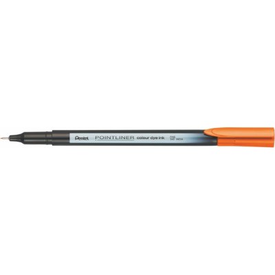 Tűfilc, 0,4 mm, PENTEL "Pointliner", narancssárga