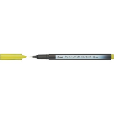 Tűfilc, 0,4 mm, PENTEL "Pointliner", limezöld