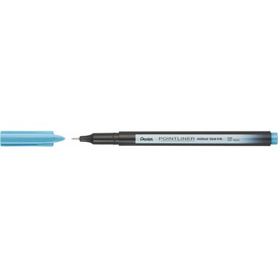 Tűfilc, 0,4 mm, PENTEL "Pointliner", tengerkék