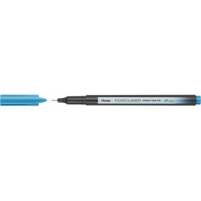 Tűfilc, 0,4 mm, PENTEL "Pointliner", türkizkék