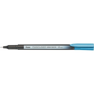 Tűfilc, 0,4 mm, PENTEL "Pointliner", türkizkék