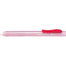 Radírstift, tolóbetétes, PENTEL "ZE11-A", piros klip