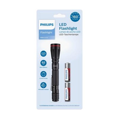 Elemlámpa, LED, 2xAA, PHILIPS Elemlámpa, LED, 2xAA, PHILIPS