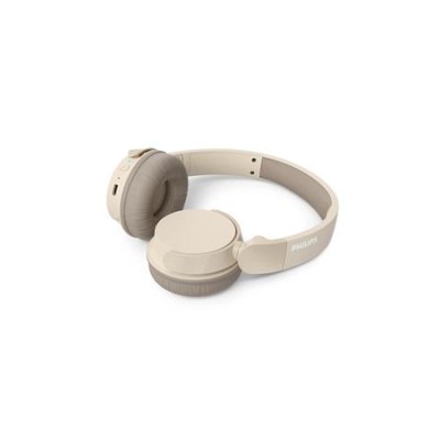 Fejhallgató, vezeték nélküli, Bluetooth 5.3, PHILIPS "TAH3209", bézs