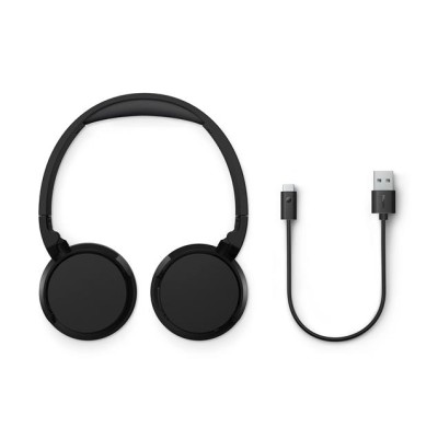 Fejhallgató, vezeték nélküli, Bluetooth 5.3, PHILIPS "TAH3209", fekete