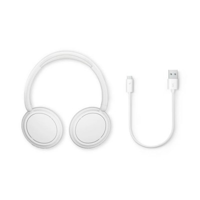 Fejhallgató, vezeték nélküli, Bluetooth 5.3, PHILIPS "TAH5209", fehér