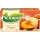 Fekete tea, 20x1,5 g, PICKWICK, őszibarack