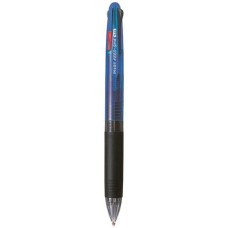 Golyóstoll, 0,25 mm, nyomógombos, négyszínű, PILOT "Feed GP4", kék test