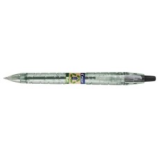 Golyóstoll, 0,27 mm, nyomógombos, PILOT "B2P EcoBall", fekete