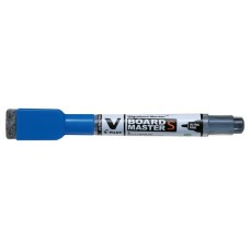 Táblamarker, törlőkupakkal, 0,8 mm, UF, kúpos, PILOT "V-Board Master S", kék
