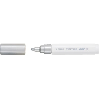 Dekormarker, 1,4 mm, PILOT "Pintor M", ezüst