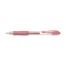 Zseléstoll, 0,32 mm, nyomógombos, PILOT "G-2 Metallic", rózsaszín