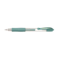 Zseléstoll, 0,32 mm, nyomógombos, PILOT "G-2 Metallic", zöld