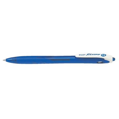 Golyóstoll, 0,21 mm, nyomógombos, PILOT "Rexgrip EF", kék