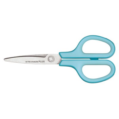Olló, általános, 17,5 cm, PLUS "Fitcut Curve", világoskék