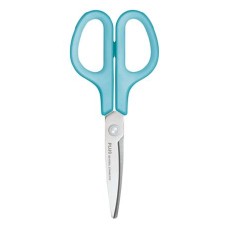 Olló, általános, balkezes, 17,5 cm, PLUS "Fitcut Curve", világoskék
