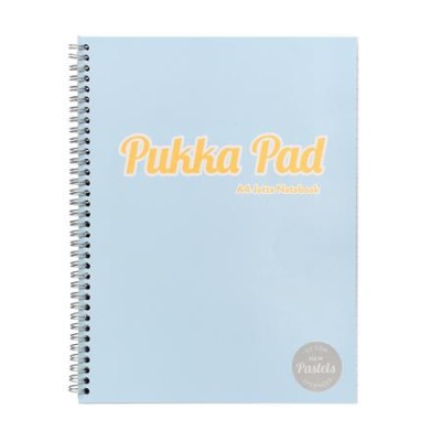 Spirálfüzet, A4, vonalas, 100 lap, PUKKA PAD "Pastel Jotta Pad", vegyes szín