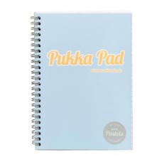 Spirálfüzet, A5, vonalas, 100 lap, PUKKA PAD "Pastel Jotta Pad", vegyes szín