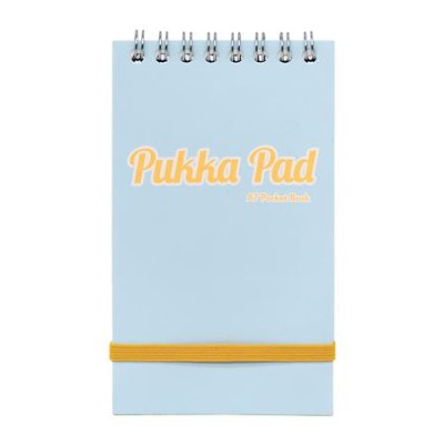 Jegyzetfüzet, spirálozott, A7, vonalas, 50 lap, PUKKA PAD "Pastel", vegyes színek