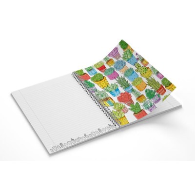 Spirálfüzet, B5, vonalas, színezővel, 100 lap, PUKKA PAD "Jotta Notebook", vegyes szín