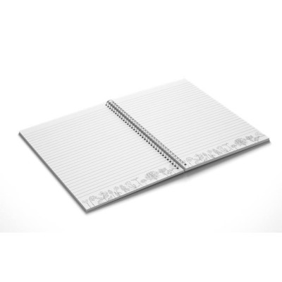 Spirálfüzet, B5, vonalas, színezővel, 100 lap, PUKKA PAD "Jotta Notebook", vegyes szín