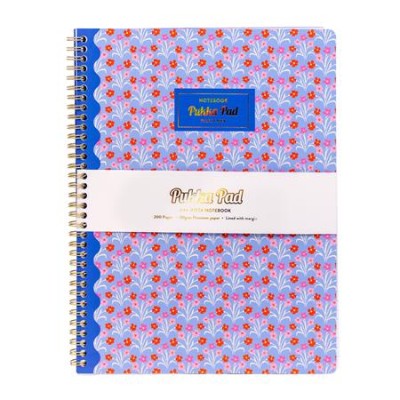 Spirálfüzet, A4+, vonalas, 100 lap, PUKKA PAD "Floral Jotta Notebook", vegyes minta
