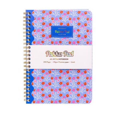 Spirálfüzet, A5, vonalas, 100 lap, PUKKA PAD "Floral Jotta Notebook", vegyes minta Spirálfüzet, A5, vonalas, 100 lap, PUKKA PAD "Floral Jotta Notebook", vegyes minta
