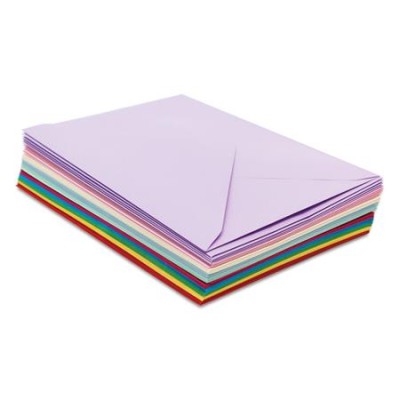Boríték, C6, enyvezett, PUKKA PAD "Pastel", vegyes színek