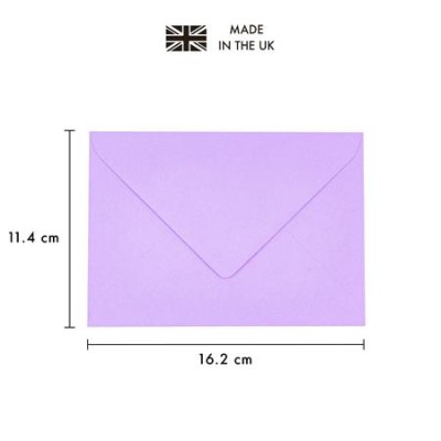 Boríték, C6, enyvezett, PUKKA PAD "Pastel", vegyes színek