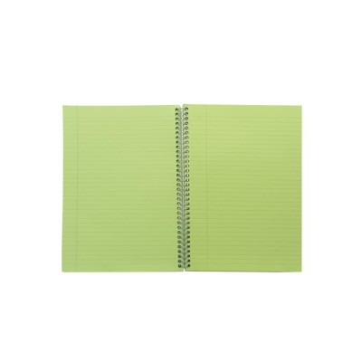 Spirálfüzet, A5, vonalas, 100 lap, PUKKA PAD "Irlen Jotta Green"