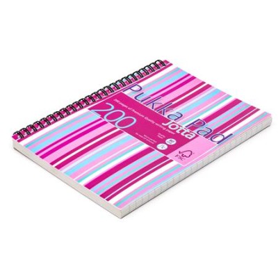 Spirálfüzet, A5, vonalas, 100 lap, PUKKA PAD "Stripe Jotta"