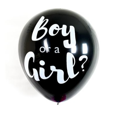 Léggömb, 91 cm, PUKKA PAD "Boy or a Girl", konfettivel