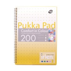 Spirálfüzet, A4, vonalas, 100 lap, PUKKA PAD "Irlen Jotta Gold"