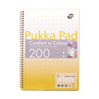 Spirálfüzet, A4, vonalas, 100 lap, PUKKA PAD "Irlen Jotta Gold"