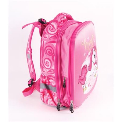 Hátizsák, anatómiai, PULSE "Anatomic Cube Pink Magic", rózsaszín