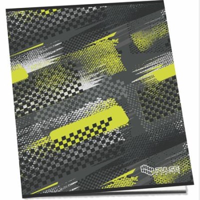 Füzet, tűzött, A4, kockás, 52 lap, PULSE "Boys"