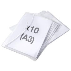 Irattartó tasak, A3, PP, patentos, RAPESCO "Eco", áttetsző