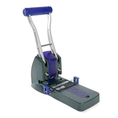Lyukasztó, nagyteljesítményű, kétlyukú, 150 lap, könnyített lyukasztás, RAPESCO "ECO P2200", szürke