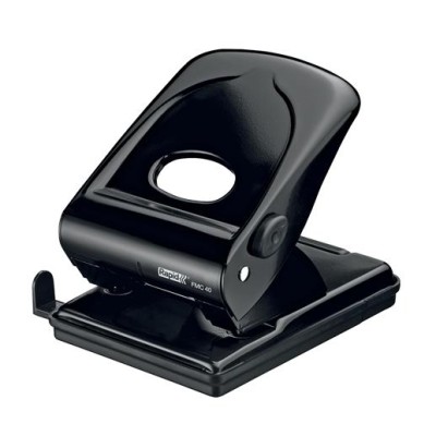Lyukasztó, kétlyukú, 40 lap, fém, RAPID "FMC40", fekete
