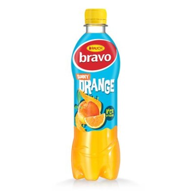 Üdítőital, 6%, 0,5 l, RAUCH "Bravo", narancs