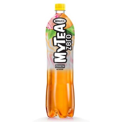 Üdítőital, szénsavmentes, cukormentes, 1,5 l, RAUCH "Mytea ZERO", őszibarack