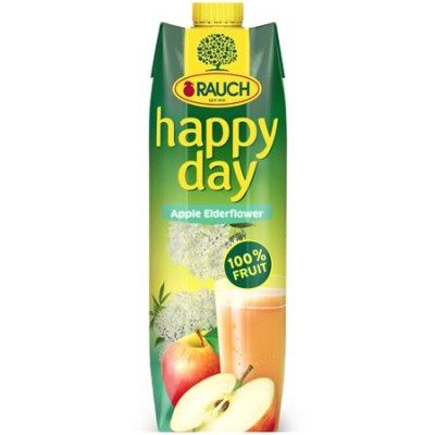 Gyümölcslé, 60%, 1 l, RAUCH "Happy day", alma-bodza