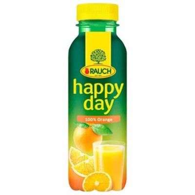 Gyümölcslé, 100%, 0,33 l, RAUCH "Happy day", narancs