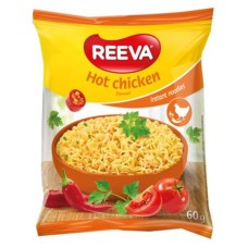Instant tésztaleves, 60 g, REEVA, csípős csirke íz
