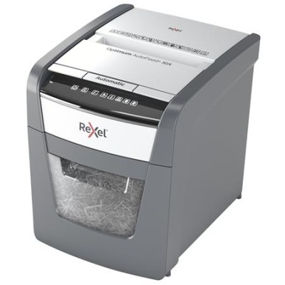 Iratmegsemmisítő, konfetti, 50 lap, REXEL, "Optimum AutoFeed+ 50X"