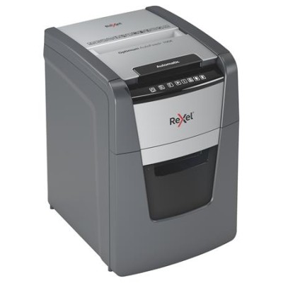 Iratmegsemmisítő, konfetti, 100 lap, REXEL "Optimum AutoFeed+ 100X"