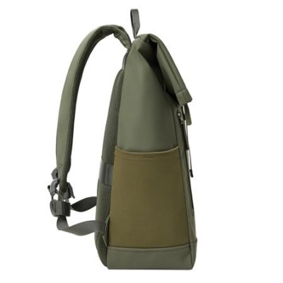 Notebook hátizsák, 14", 17L, rolltop, RIVACASE "Eden ECO 7826", olivazöld